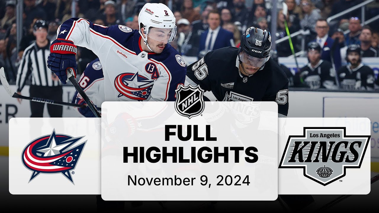 NHL Highlights | Blue Jackets vs. Kings - November 9, 2024