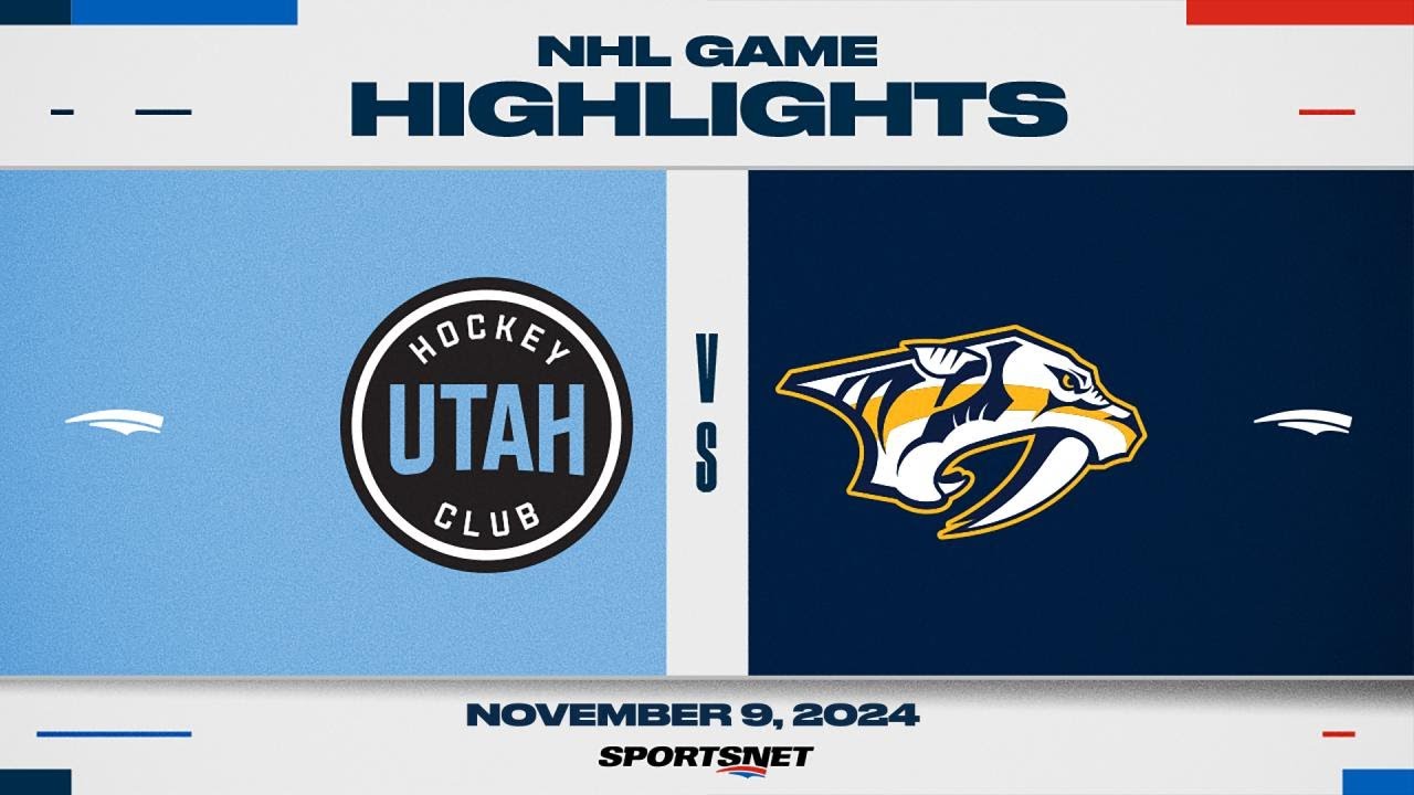 NHL Highlights | Utah HC vs. Predators - November 9, 2024