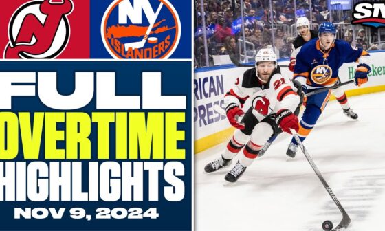 New Jersey Devils at New York Islanders | FULL Overtime Highlights - November 9, 2024