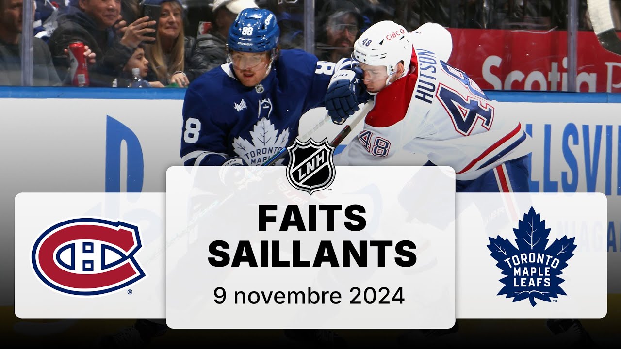 Canadiens vs Maple Leafs 9/11/24 | Faits saillants