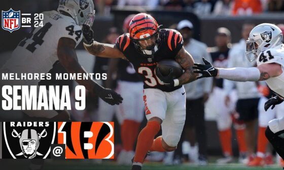 Las Vegas Raiders vs Cincinnati Bengals | Melhores Momentos - NFL 2024