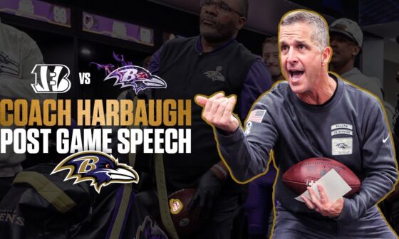 John Harbaugh Hands Out Game Balls After Baltimore's Win Over Bengals | Baltimore Ravens