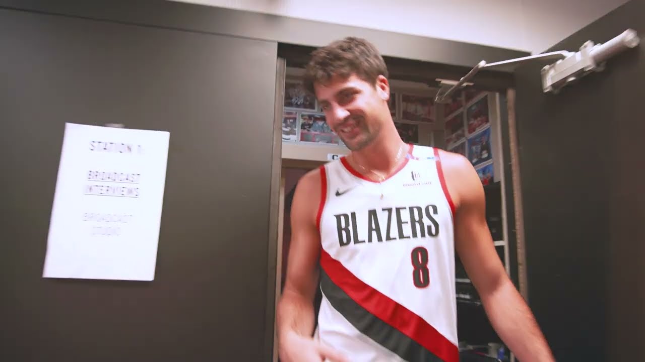 Deni Avdija Mic'd Up at Media Day | Portland Trail Blazers