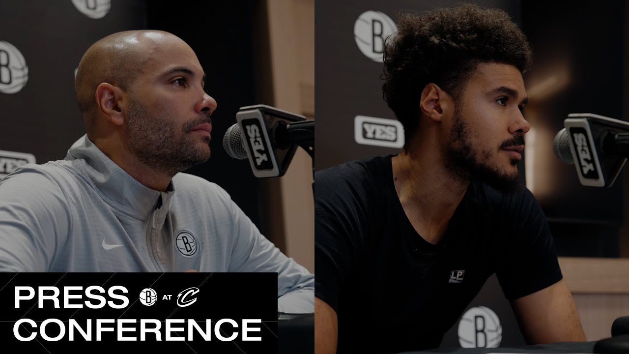 Jordi Fernández and Cam Johnson Post-Game Press Conference | Nets at Cavaliers