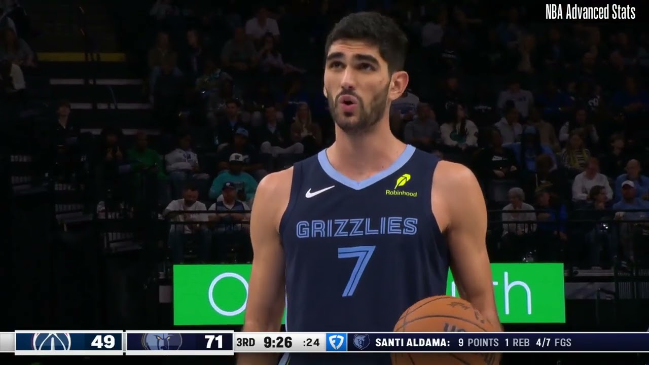 Santi Aldama 12 pts 5 reb 4 ast vs Washington Wizards | 2024-11-08