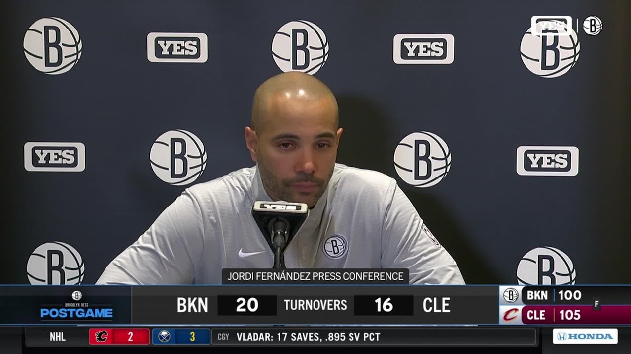 Head Coach Jordi Fernández after Nets' fall to Cavaliers