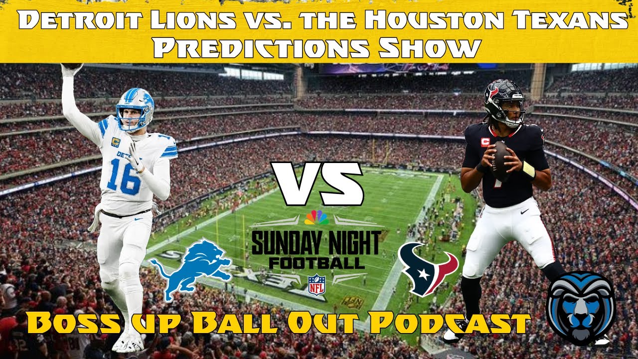 Detroit Lions vs Houston Texans Prediction show #Lions #NFL