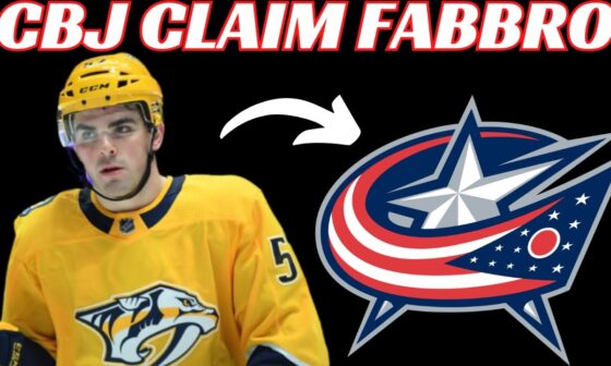 Breaking News: Columbus Blue Jackets Claim Dante Fabbro on Waivers