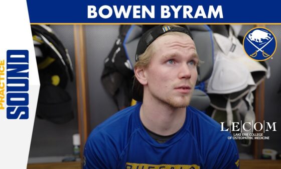 "Trying To Be A Hard Team To Play Against" | Bowen Byram After Buffalo Sabres Practice