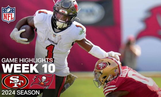 San Francisco 49ers vs. Tampa Bay Buccaneers Game Highlights | NFL 2024 Season Week 10