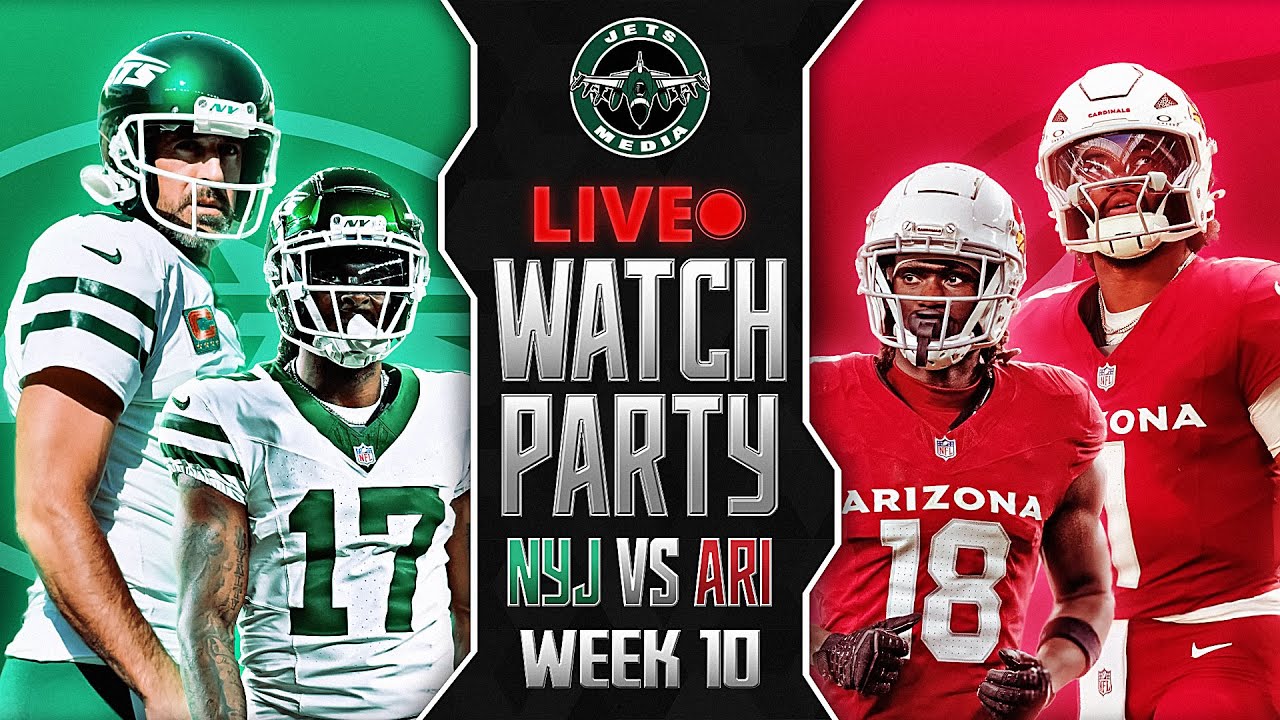 New York Jets vs Arizona Cardinals LIVE Watch Party | NFL Week 10 2024 🔥🏈