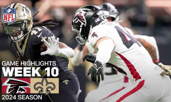 Atlanta Falcons vs. New Orleans Saints | 2024 Week 10 Game Highlights