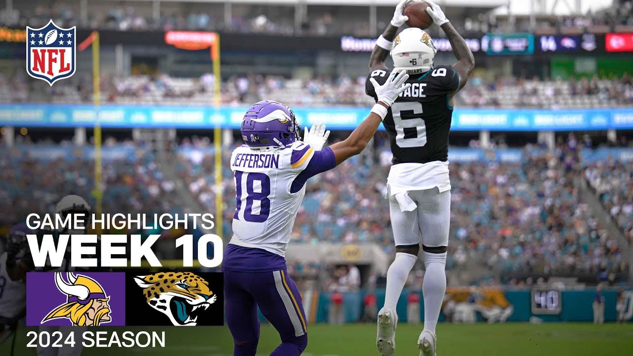 Minnesota Vikings vs. Jacksonville Jaguars Game Highlights | NFL 2024 Season Week 10