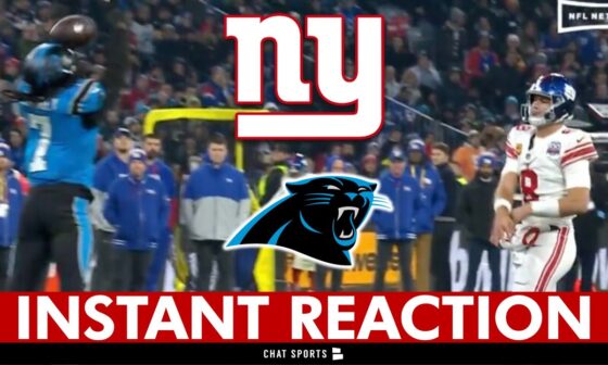 The New York Giants Are A Clown Show Led By Daniel Jones | INSTANT REACTION Giants vs. Panthers