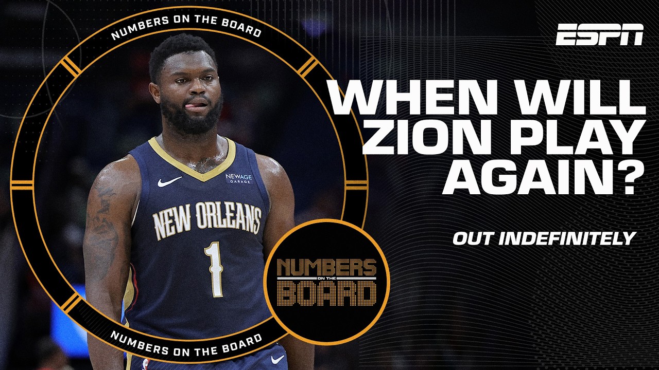 Zion Williamson out INDEFINITELY 😬 What should the Pelicans do? | Numbers On The Board