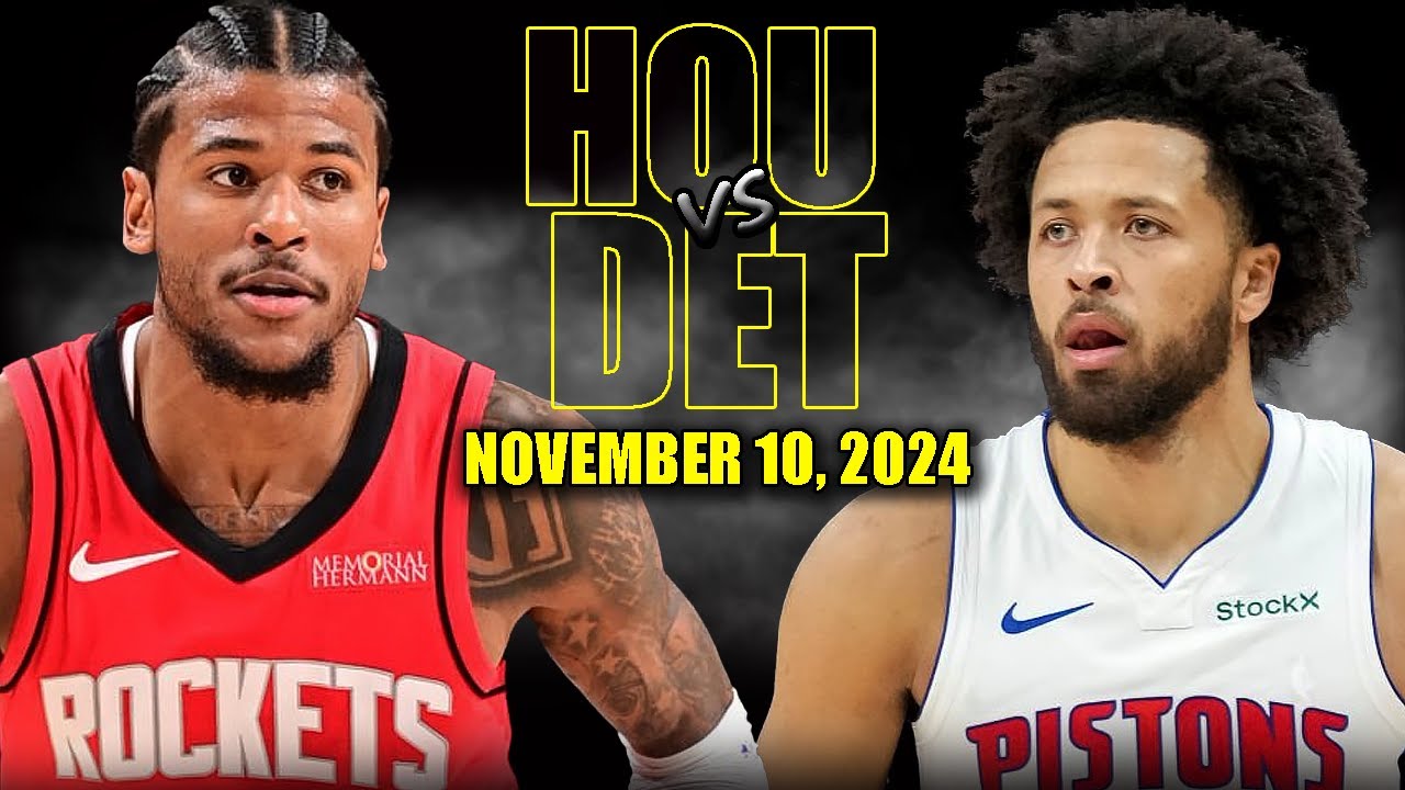 Detroit Pistons vs Houston Rockets Full Game Highlights - November 10, 2024 | 2024-25 NBA Season