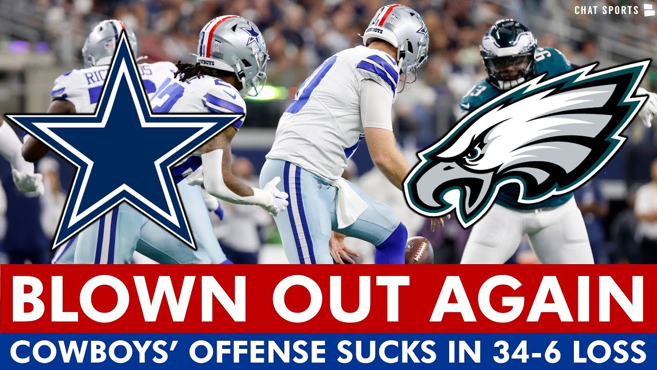 ANOTHER BLOWOUT: Cowboys & Cooper Rush Get Crushed By Eagles, 34-6 | Cowboys News & Instant Reaction