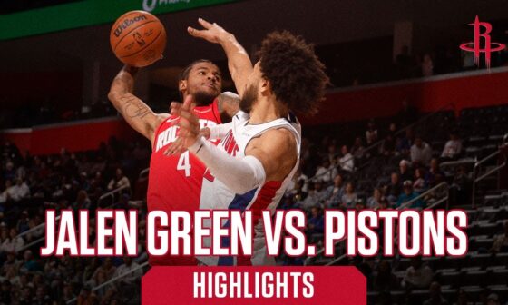 Jalen Green (15 points) Highlights vs. Detroit Pistons l Houston Rockets