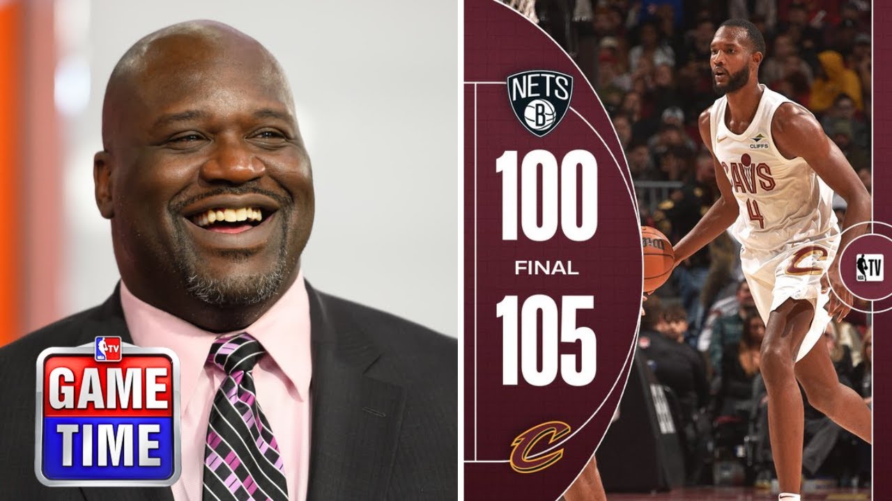 NBA Gametime reacts to Cleveland Cavaliers beat Nets 105-100; Evan Mobley 23 Pts; Johnson 23 Pts