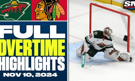 Minnesota Wild at Chicago Blackhawks | FULL Overtime Highlights - November 10, 2024