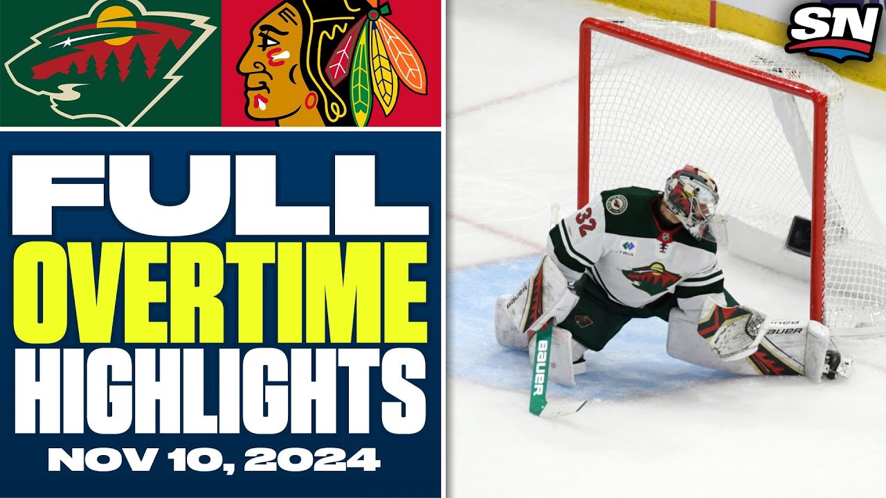 Minnesota Wild at Chicago Blackhawks | FULL Overtime Highlights - November 10, 2024