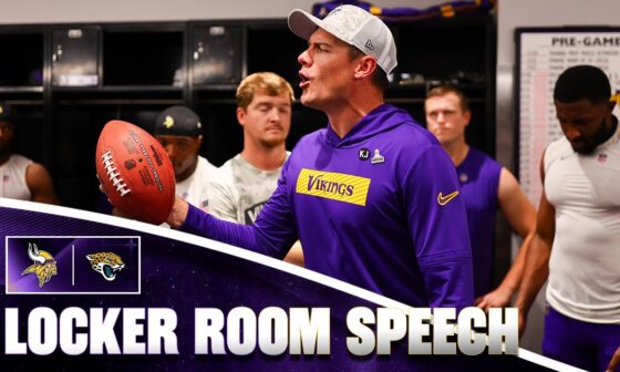 Kevin O’Connell’s Locker Room Speech After Minnesota Vikings Win Over Jacksonville Jaguars