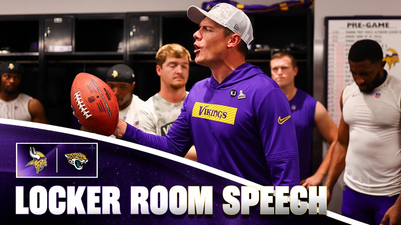 Kevin O’Connell’s Locker Room Speech After Minnesota Vikings Win Over Jacksonville Jaguars