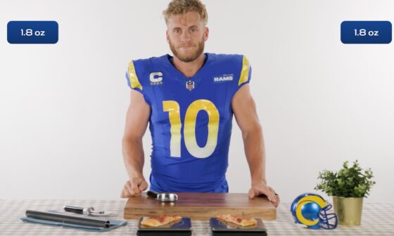 Cooper Kupp Can Slice Through Defenses But Can He Slice A Pizza Perfectly In Half?