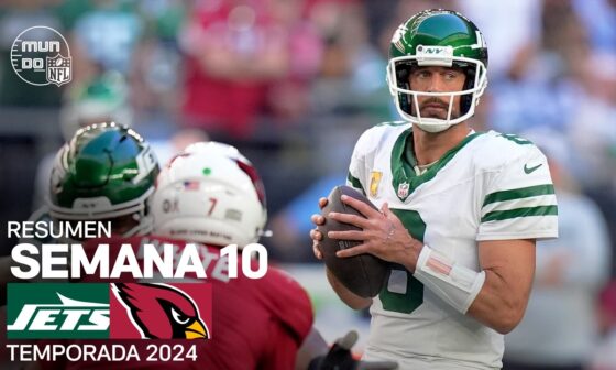 New York Jets vs. Arizona Cardinals | Semana 10 - NFL 2024 | Highlights Resumen en español