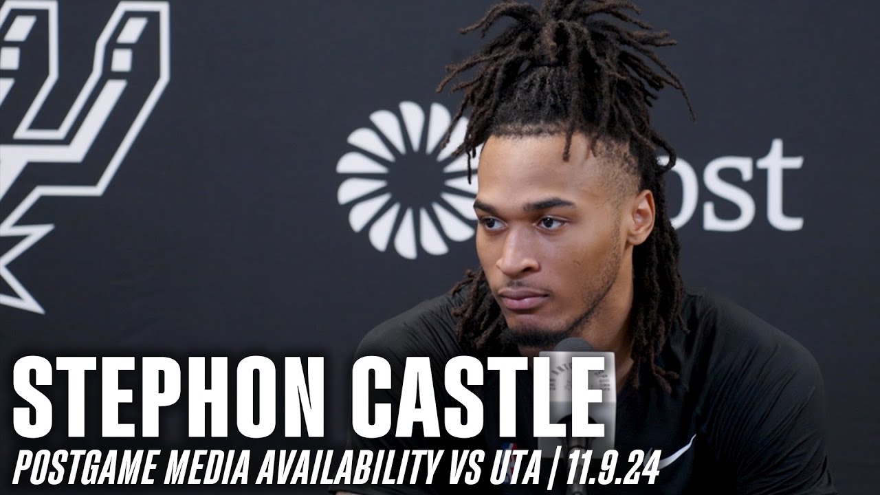 Stephon Castle's Postgame vs Utah Jazz | 11.9.2024