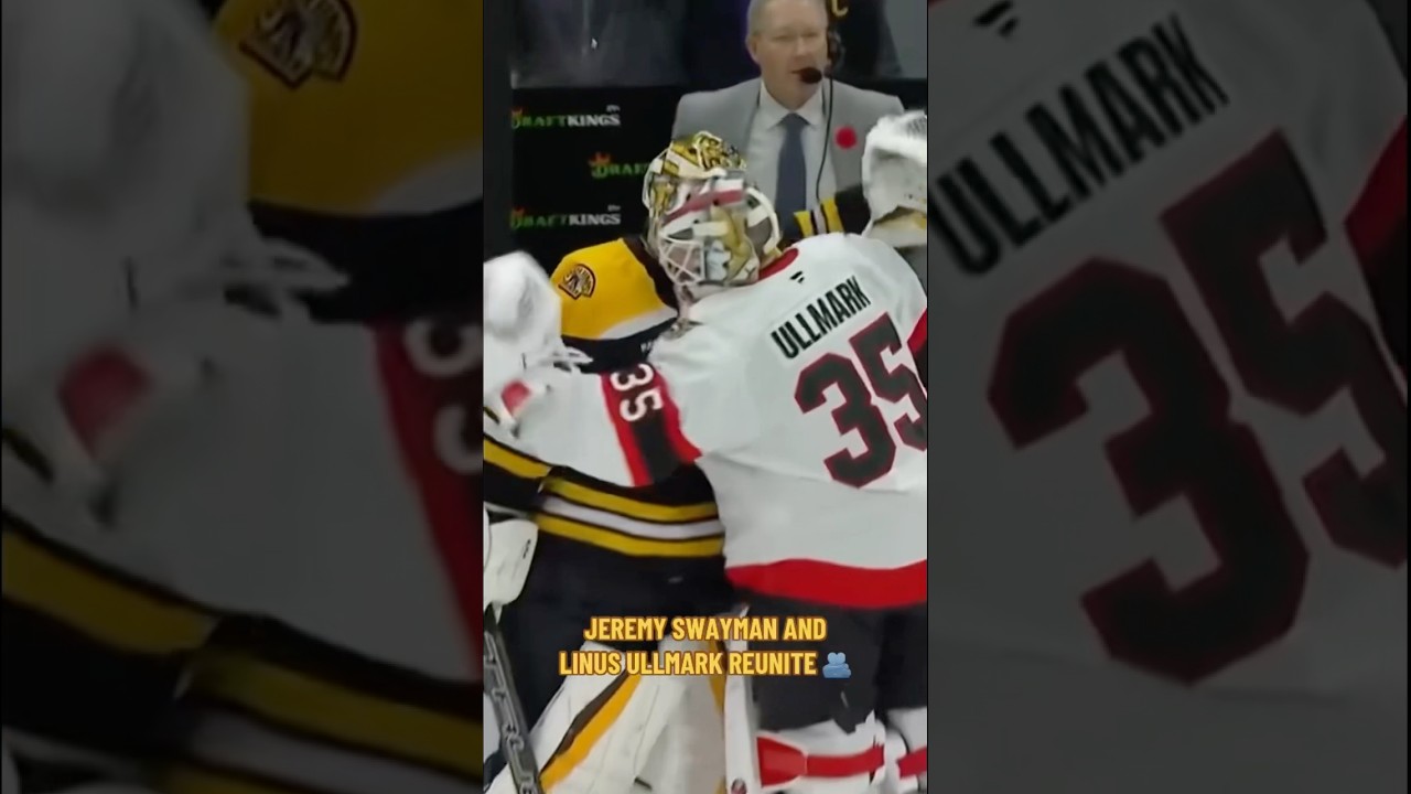 The Swayman-Ullmark Hug Looks A Little Different