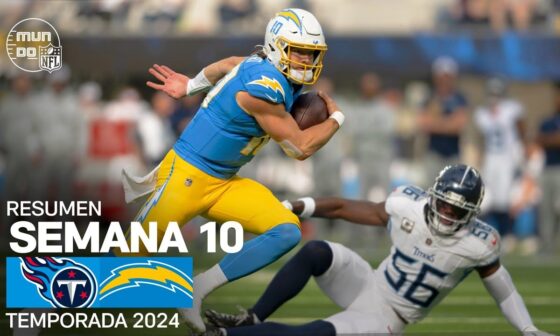 Tennessee Titans vs. Los Angeles Chargers | Resumen NFL en español - Semana 10 | NFL Highlights 2024