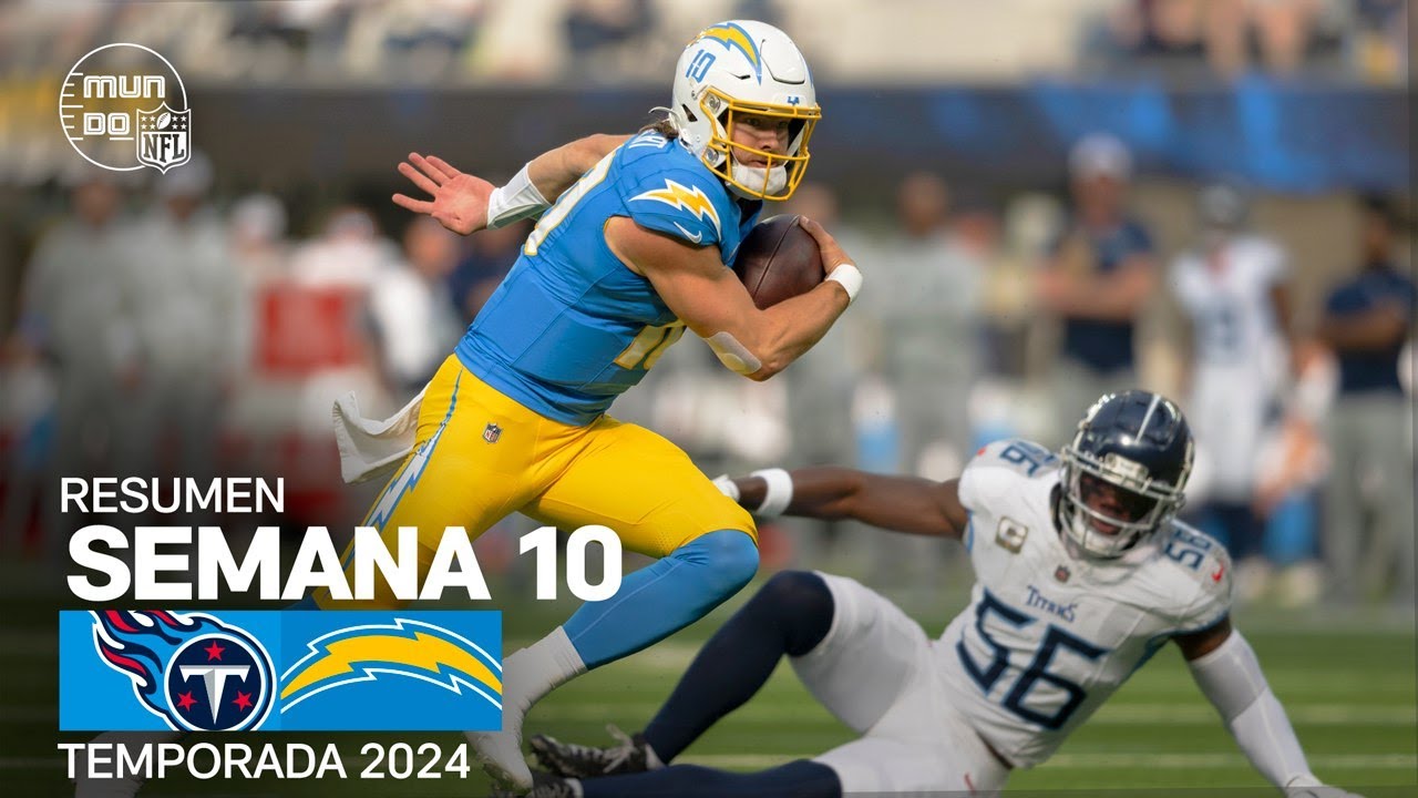 Tennessee Titans vs. Los Angeles Chargers | Resumen NFL en español - Semana 10 | NFL Highlights 2024