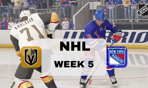 Las Vegas Golden Knights vs New York Rangers | NHL Week 5