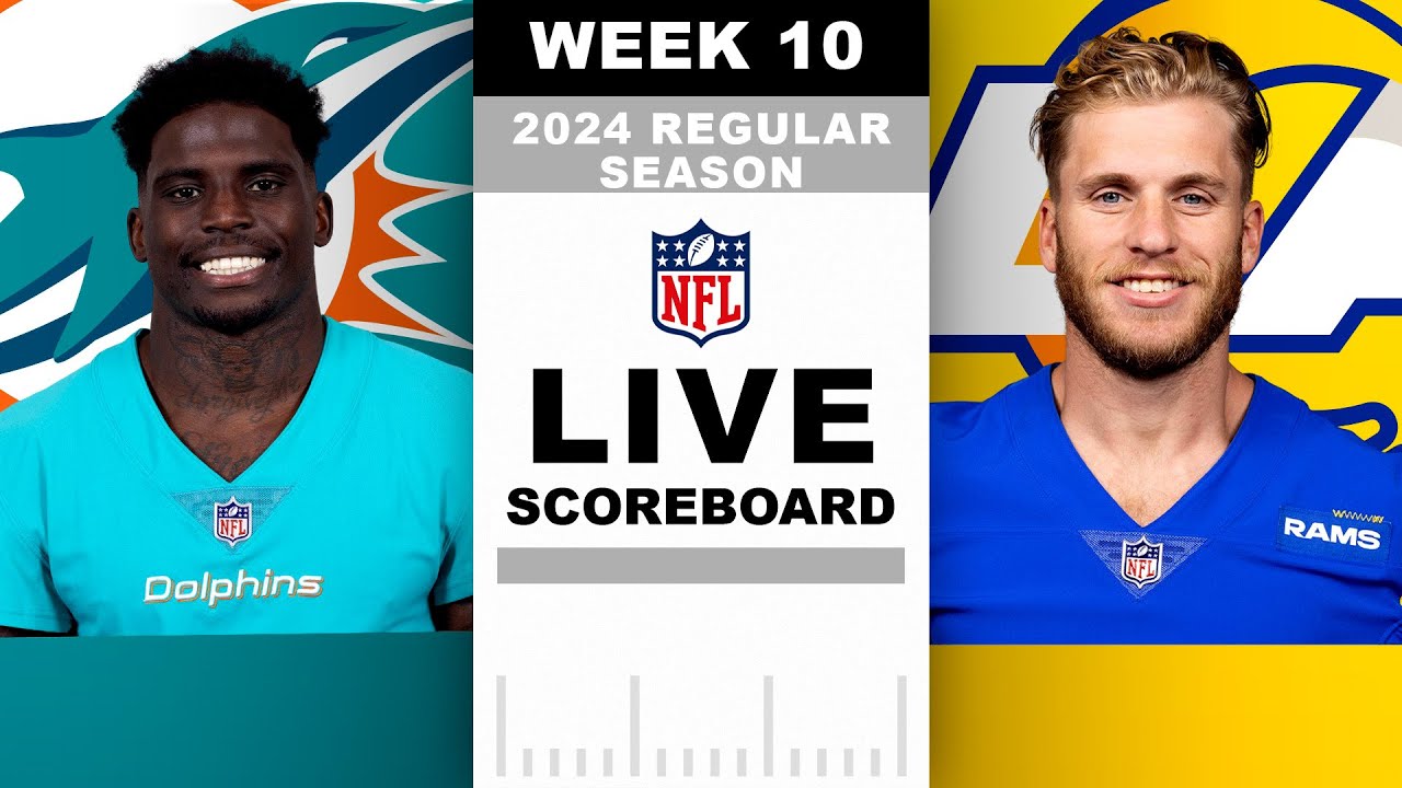 Dolphins vs Rams Week 10 LIVE Scoreboard!