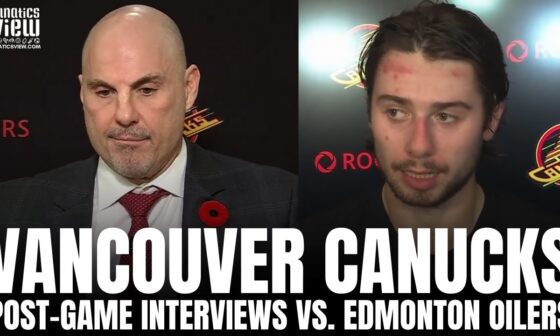 Rick Tocchet & Quinn Hughes Discuss Canucks Tough Loss vs. Oilers: "They Were a Desperate Team"