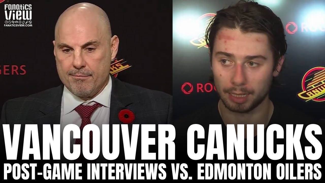 Rick Tocchet & Quinn Hughes Discuss Canucks Tough Loss vs. Oilers: "They Were a Desperate Team"