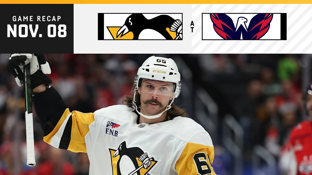 GAME RECAP: Penguins at Capitals (11.08.24) | Karlsson, Malkin Record Multi-Point Games