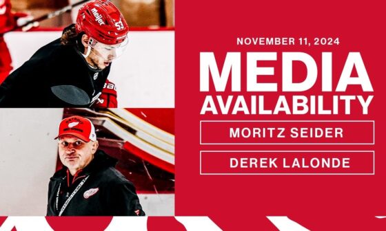 Moritz Seider, Derek Lalonde Media Availability | Nov. 11, 2024