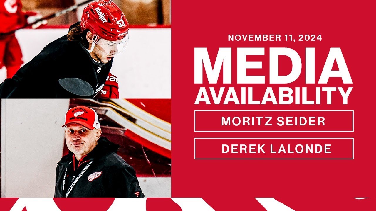 Moritz Seider, Derek Lalonde Media Availability | Nov. 11, 2024