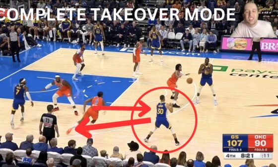 STEPH CURRY is in complete takeover mode for the Golden State Warriors