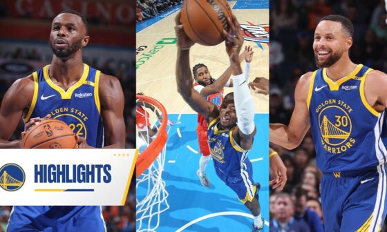 Highlights on Warriors WIN vs Oklahoma City 127-116