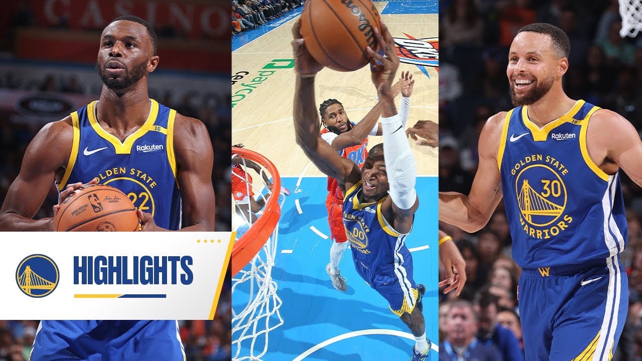 Highlights on Warriors WIN vs Oklahoma City 127-116