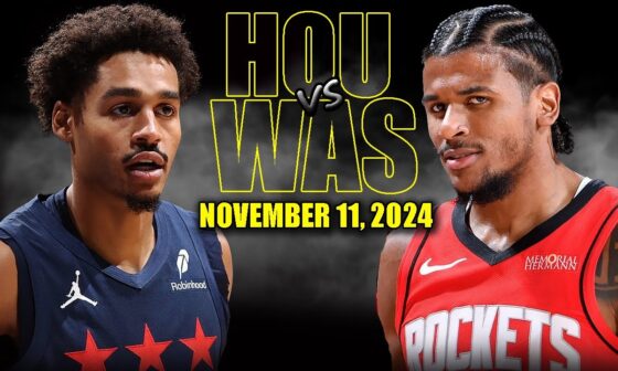 Houston Rockets vs Washington Wizards Full Game Highlights - November 11, 2024 | 2024-25 NBA Season