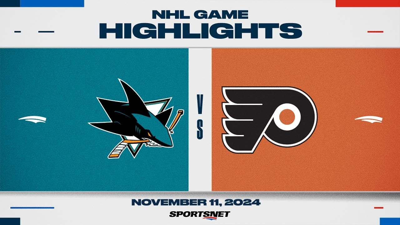 NHL Highlights | Sharks vs. Flyers - November 11, 2024