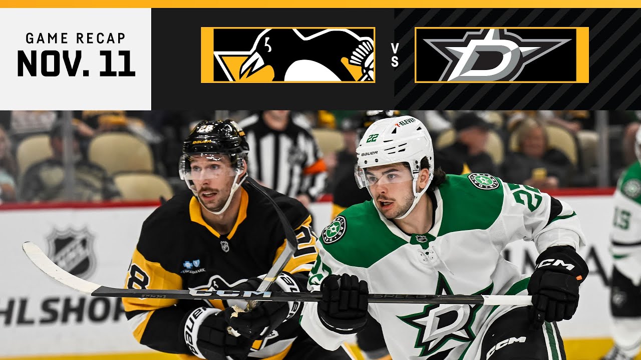 GAME RECAP: Penguins vs. Stars (11.11.24) | Beauvillier Scores Against Dallas