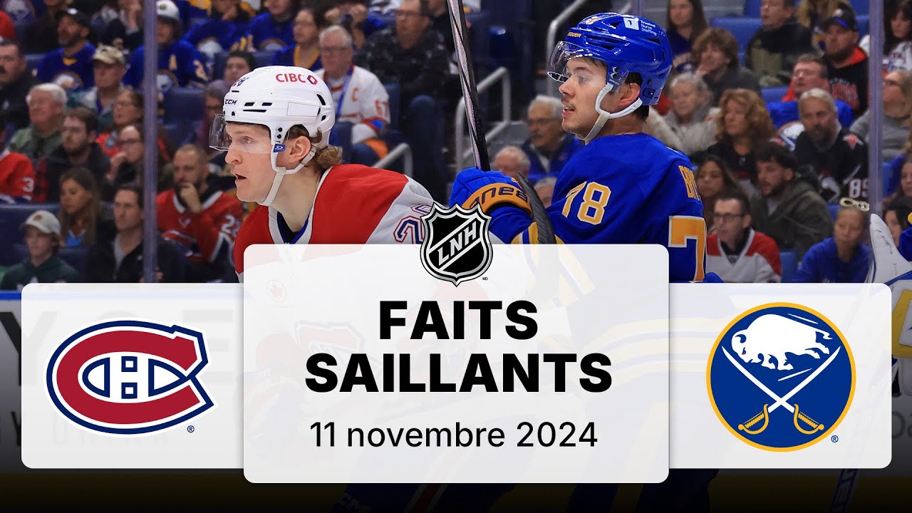 Canadiens vs Sabres | Faits saillants 11/11/24