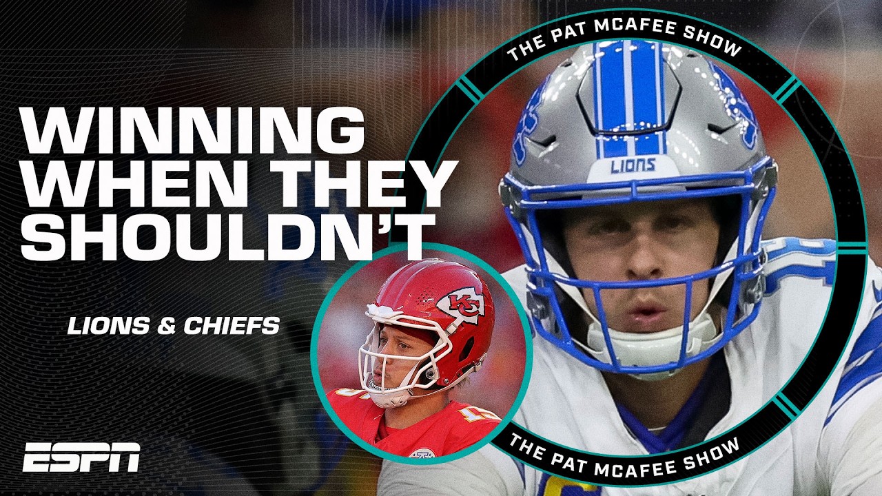 WINNING WHEN THEY SHOULDN'T 👀 McAfee is AMAZED by Chiefs & Lions' close wins | The Pat McAfee Show