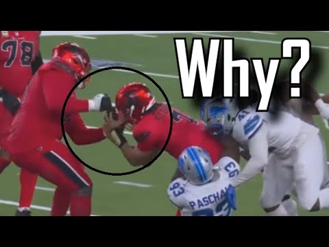 O-Lineman forces fumble on his own QB | Houston Texans Vs Detroit Lions