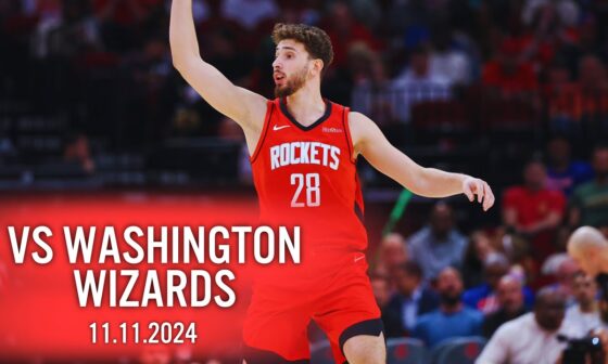 Alperen Şengün Highlights | Houston Rockets vs Washington Wizards | 27 Sayı, 17 Rib | 11.11.2024